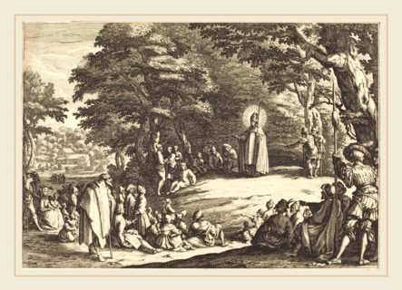 Jacques Callot, French (1592-1635), Saint Amond, 1621, etching on laid paper
