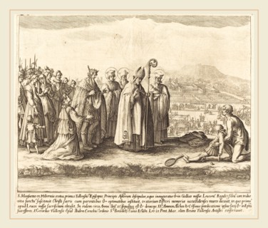 Jacques Callot, French (1592-1635), The Miracle of Saint Mansuy, etching