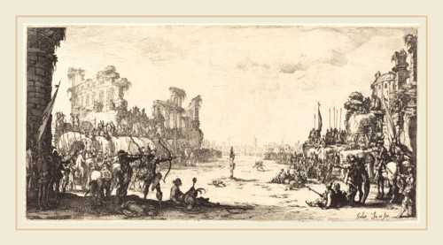 Jacques Callot, French (1592-1635), The Ordeal by Arrows (Saint Sebastian), c. 1632-1633, etching