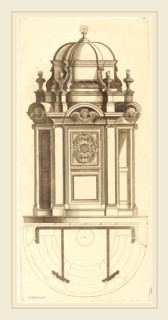 Jean Le Blond, French (c. 1635-1709), Plan et elevation des plus beaux confessionnaux de Paris,