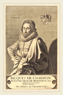 Michel Lasne, French (1590 or before-1667), Jacques de Charron, engraving on laid paper