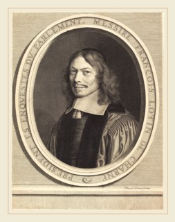Robert Nanteuil, French (1623-1678), Francois Lotin, 1657, engraving
