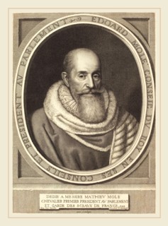 Robert Nanteuil, French (1623-1678), Edouard Mole, 1653, engraving