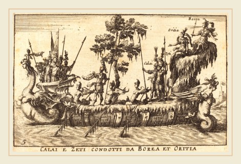Balthasar Moncornet after Remigio Cantagallina, French (c. 1600-1668), Calai e Zeti condotti da