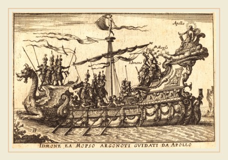 Balthasar Moncornet after Remigio Cantagallina, French (c. 1600-1668), Idinone ea Mopso Argonoti