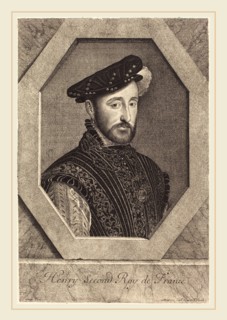 Jean Morin after FranÃ§ois Clouet, French (c. 1600-1650), Henry II, etching, engraving, and