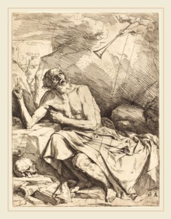 Jusepe de Ribera (Spanish, 1591-1652), Saint Jerome Hearing the Trumpet of the Last Judgment, 1621,