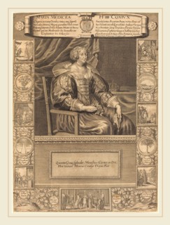 French 17th Century, Marie de Medici, engraving