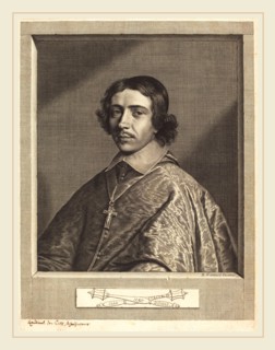 Robert Nanteuil, French (1623-1678), Cardinal de Retz, 1650, engraving