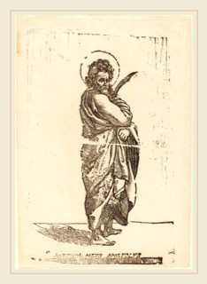 Jacques Stella, French (1596-1657), Saint Bartholomew, woodcut