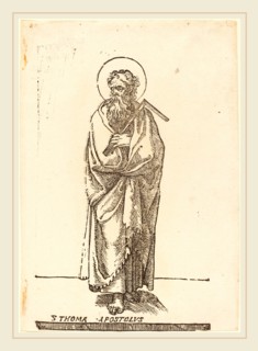 Jacques Stella, French (1596-1657), Saint Thomas, woodcut
