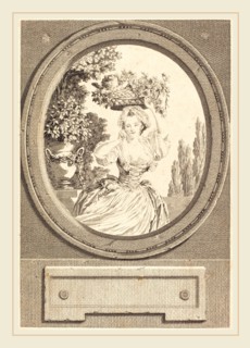 Nicolas Ponce after Pierre-Antoine Baudouin, French (1746-1831), Marton, 1777, etching and
