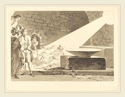 Claude-Mathieu Fessard after Jean-Honoré Fragonard, French (active 1765-1805), Fragonard and