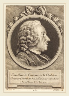 Pierre Etienne Moitte after Charles-Nicolas Cochin II, French (1722-1780), Louis-Rene de Caradeuc
