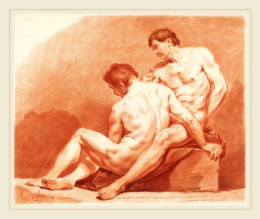 Jean-FranÃ§ois Janinet after Charles-Nicolas Cochin the Younger, French (1752-1814), Two Male