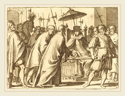 Raffaello Schiaminossi, Italian (c. 1529-probably 1622), Margaret of Austria Being Carried in a