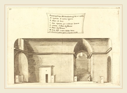 Jacques Callot, French (1592-1635), Elevation of the Church of the Holy Sepulchre, 1619, etching