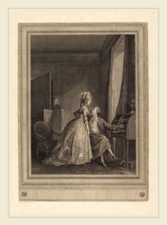 Jean-Louis Delignon after Nicolas Lavreince, French (1755-c. 1804), Les offres seduisantes, 1782,