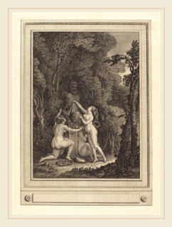 Geraud Vidal after Nicolas Lavreince, French (1742-1801), Les nymphes scrupuleuses, 1784, etching