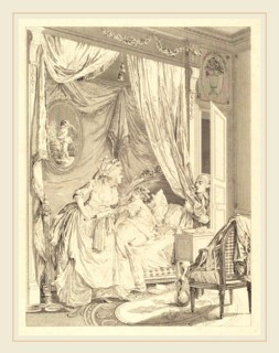 Francois-Nicolas-Barthelemy Dequevauviller after Nicolas Lavreince, French (1745-c. 1807), Le