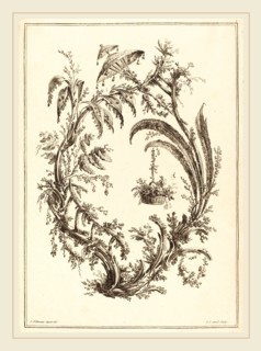 Jean-Jacques Avril I after Jean-Baptiste Pillement, French (1744-1831), Ornament with Parasol and
