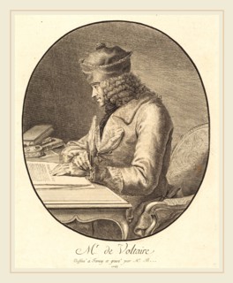 Stanislas-Jean de Boufflers, French (1738-1815), Mr. de Voltaire, 1765, etching and engraving on