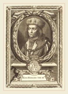 Pieter van der Banck after Edward Lutterell, French (1649-1697), King Richard III, etching and