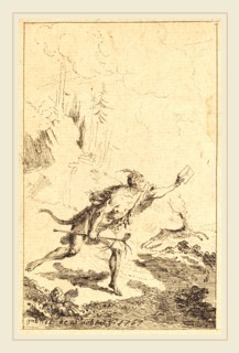Gabriel Jacques de Saint-Aubin, French (1724-1780), Envoy to M. de Saint-Denis by M. de Belle-Isle,