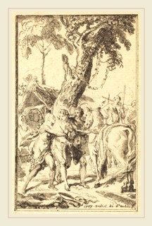 Gabriel Jacques de Saint-Aubin, French (1724-1780), Flight of M. de Belle-Isle, Prisoner with