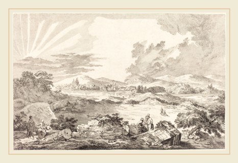 Jacques Philippe LeBas after Julien David Le Roy, French (1707-1783), The Dromos, Athens, 1758,