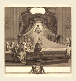 Joseph de Longueil after Charles Eisen, French (1730-1792), Le concert mecanique, 1769, etching and