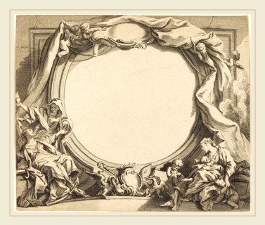 Gabriel Huquier after FranÃ§ois Boucher, French (1695-1772), Faith and Charity, etching