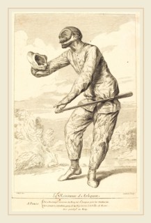 FranÃ§ois Joullain after Claude Gillot, French (1697-1778), La Révéranse d'Arlequin, c. 1730,