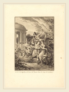 Antoine-Jean Duclos after Jean-Michel Moreau, French (1742-1795), Frontispiece: Aidé de la sagesse,