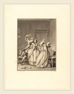 NoÃ«l Le Mire after Jean-Michel Moreau, French (1724-1801), Le Soufflet, 1774, etching and