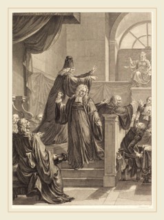 Jean Dambrun, French (1741-1808 or after), Le juge de mesle, etching and engraving