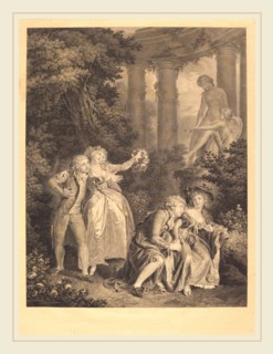 Charles-Clement Bervic after Louis Rolland Trinquesse, French (1756-1822), Le Serment, etching and