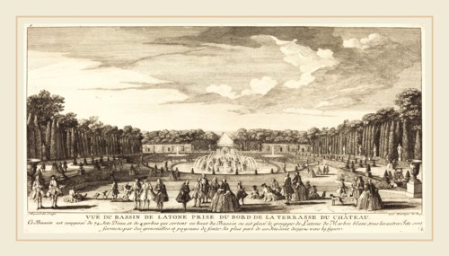 Jean-Baptiste Rigaud, French (active 1752-1761), Vue du Bassin de Latone Prise du Bord de la