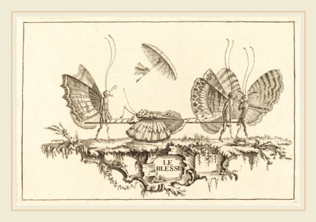 Charles Germain de Saint-Aubin, French (1721-1786), Le Damier, in or after 1756, etching