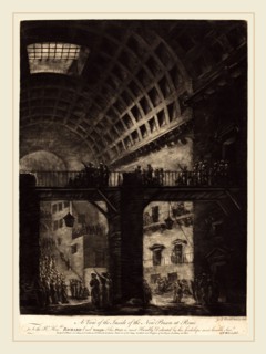 Georges FranÃ§ois Blondel, French (1730-c. 1791), A View of the Inside of the New Prison at Rome, c