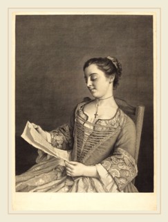 Jean Daullé and Simon Francois Ravenet I after Jean-Ãâtienne Liotard, French (1706-1774), Mlle.