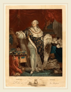 Philibert-Louis Debucourt, French (1755-1832), Louis Seize, 1789, color aquatint, mezzotint, and