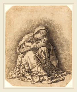 Andrea Mantegna, Italian (c. 1431-1506), The Virgin and Child, 1470s (?), engraving on laid paper