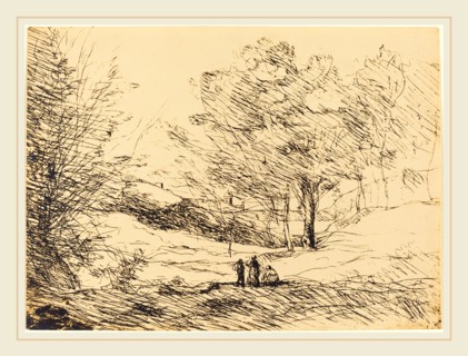 Jean-Baptiste-Camille Corot, French (1796-1875), Souvenir of Lake Maggiore (Souvenir du Lac