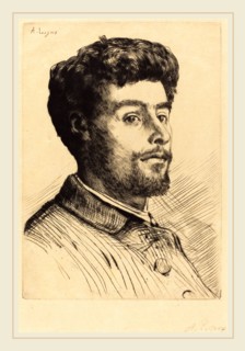 Alphonse Legros, Frederic Regamey, French, 1837-1911, drypoint