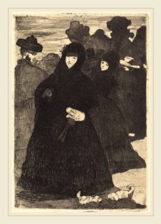 Edouard Manet, French (1832-1883), At the Prado (Au Prado), 1865-1868, etching and aquatint