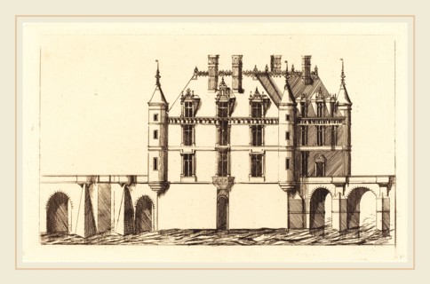 Charles Meryon after Jacques Androuet Ducerceau I, French (1821-1868), Chateau de Chenonceau, 1re