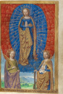 The Virgin in a Cloud of Angels, with Saints Barbara and Catheri