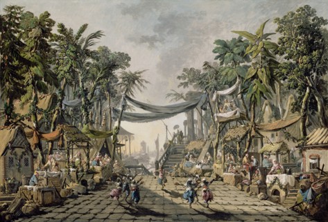 Market Scene in an Imaginary Oriental Port