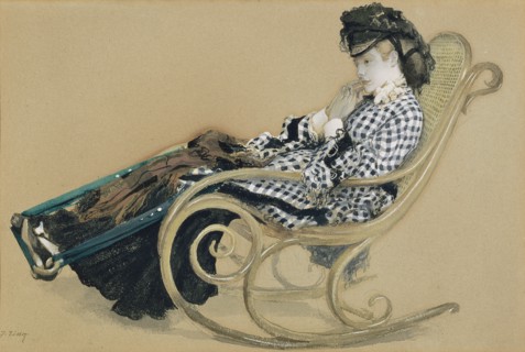 Young Woman in a Rocking Chair, study for the painting "The Last
